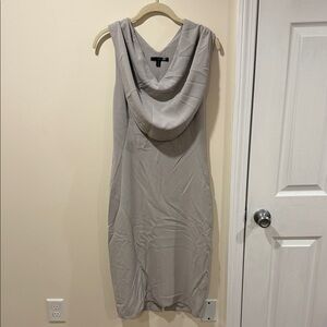AQ/AQ Gray Backless Dress
